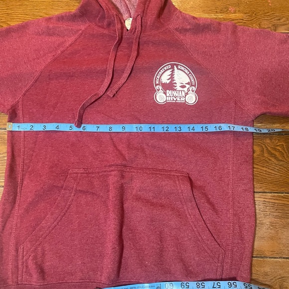 RUSSIAN RIVER BREWING Santa Rosa Maroon BREWERY Sweater Beer Shirt Women's XS - Picture 6 of 7